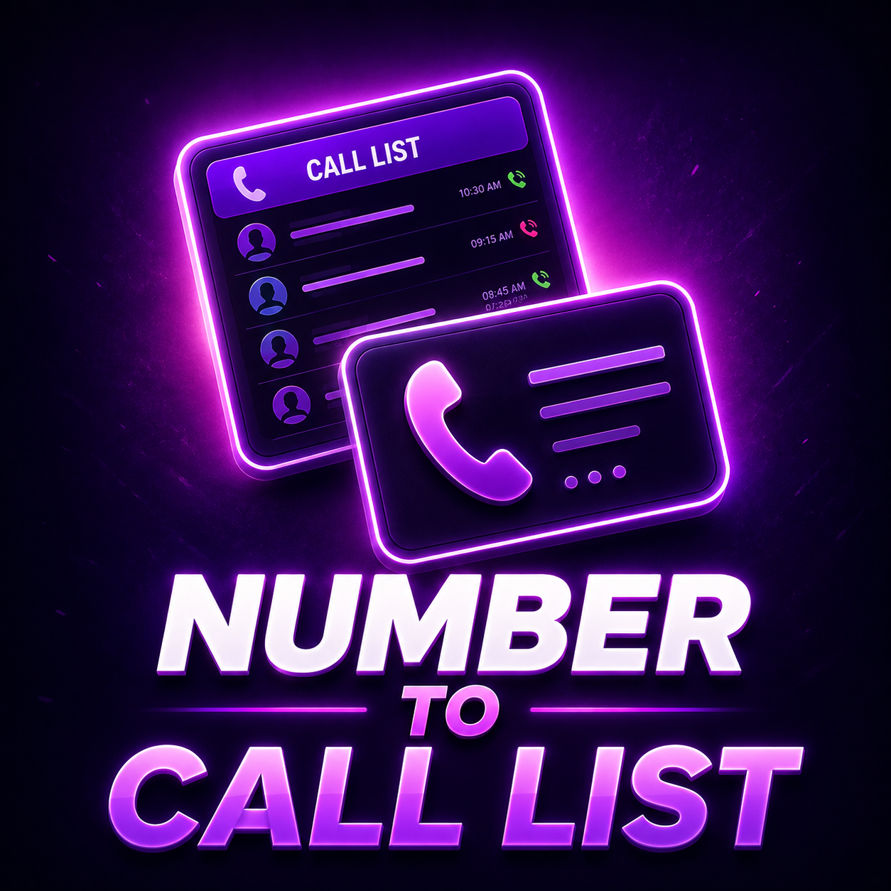 NUMBER TO কল লিস্ট
